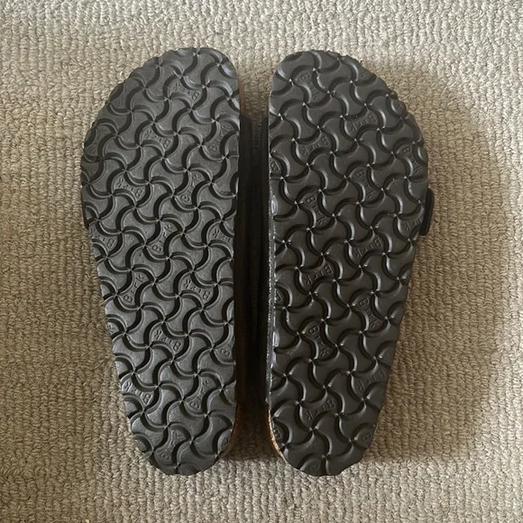 Birkenstock Sandals Arizona Brown Suede Size 38 - Picture 3 of 5